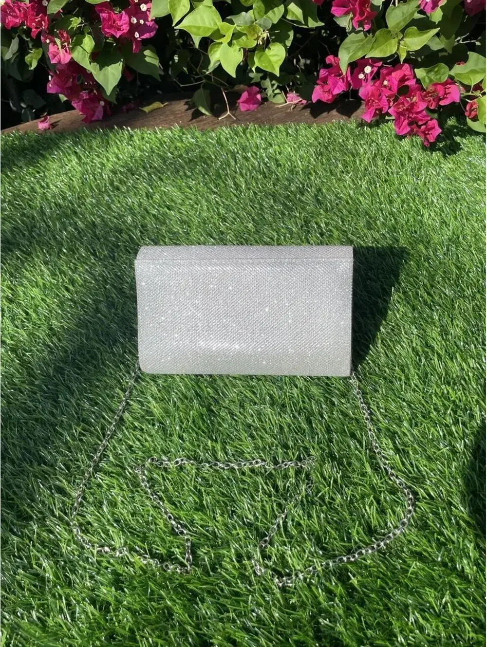 N/A silver clutch